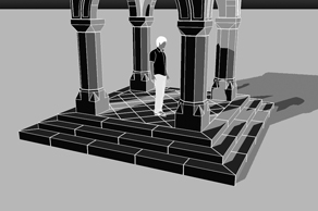 3D Visualisierung der Granitteile des Tempietto